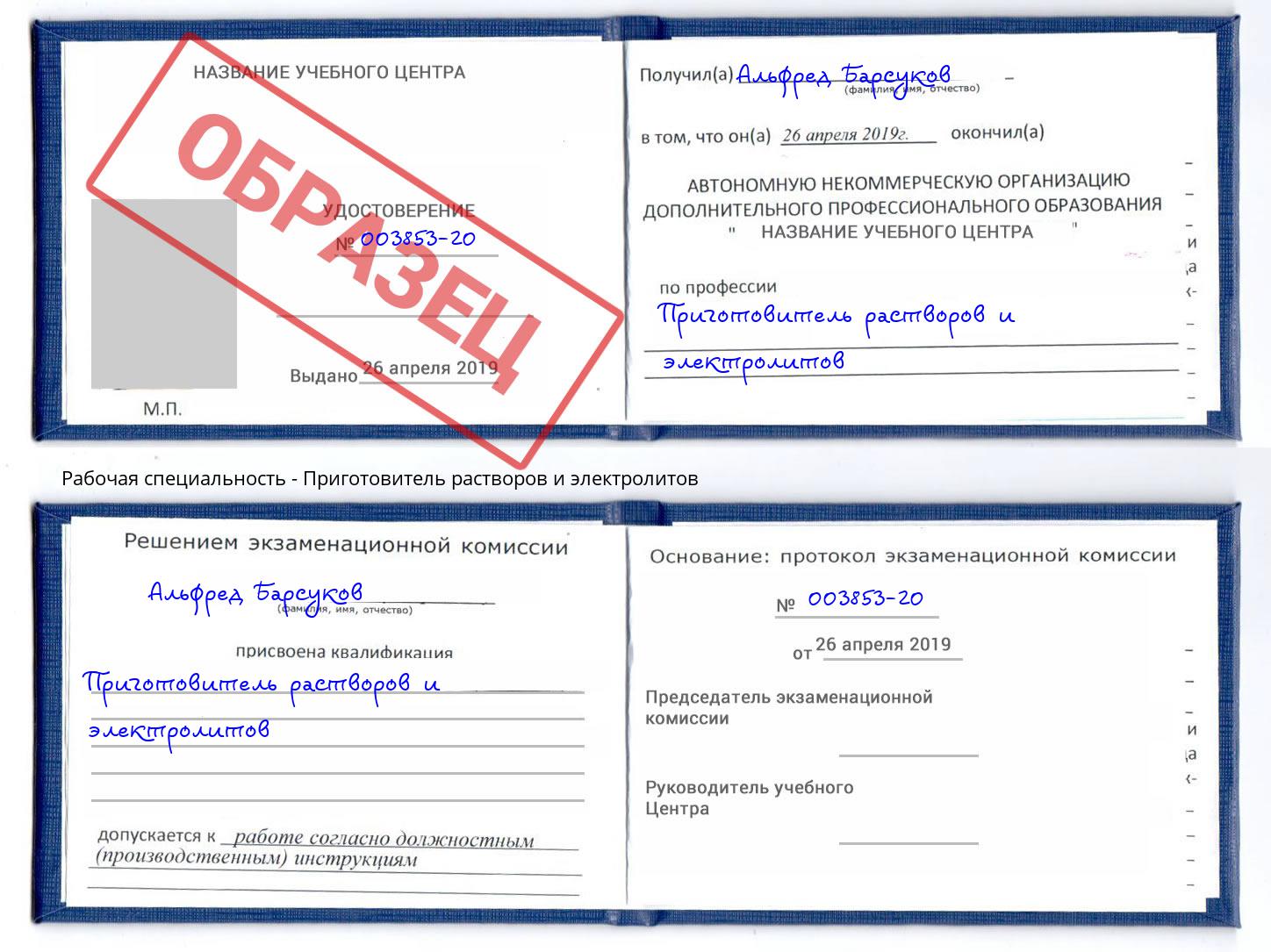 Приготовитель растворов и электролитов Биробиджан
