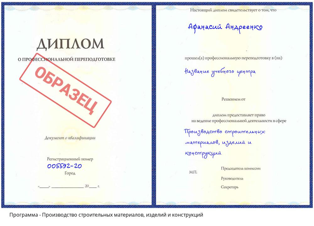 Производство строительных материалов, изделий и конструкций Биробиджан